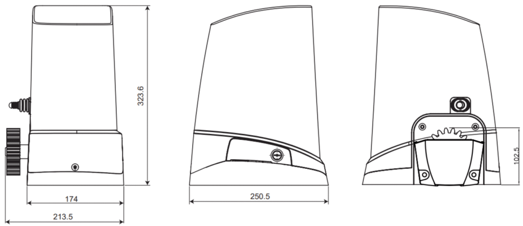 ONDA 424-824 - dimensiones y detalles