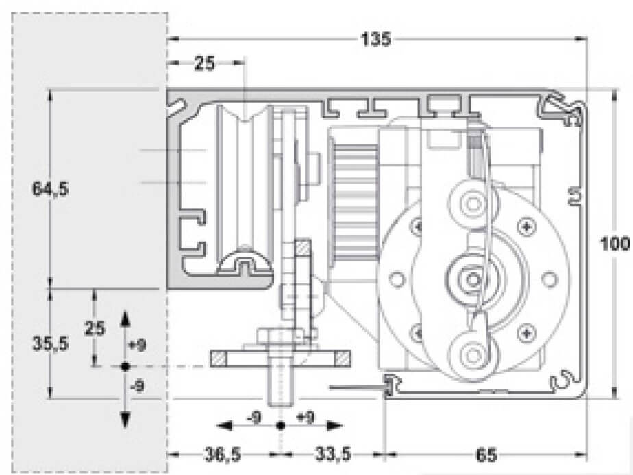 NS 100 BS - dimensiones y detalles