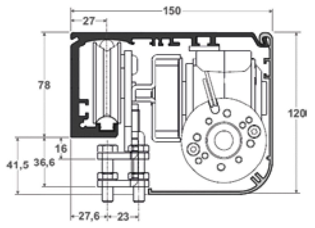 NS 120 BS - dimensiones y detalles