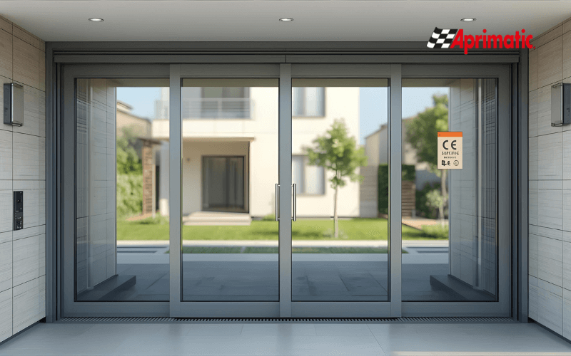 inspeccion de seguridad en puerta automatica de comunidad de propietarios