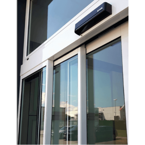 perfileria dual35 puerta automatica de vidrio