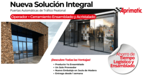Nueva solución integral para puertas automáticas de cristal